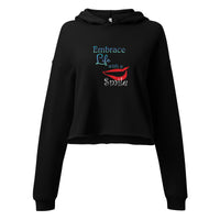 Embrace Life with a Smile Crop Hoodie