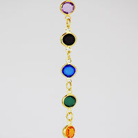 Multi-colored crystal detail