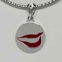 Introducing the Smile Charm Bangle Bracelet with Swarovski Crystal: Where Elegance Meets Happiness!