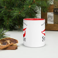 Start Your Day with a Smile Mug with red color Inside