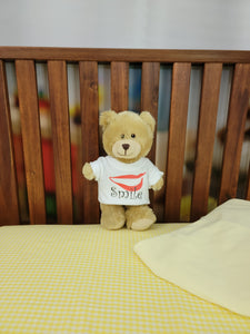 10-Inch Embroidery Eye Teddy Bear with T-Shirt - Your Cuddly Companion