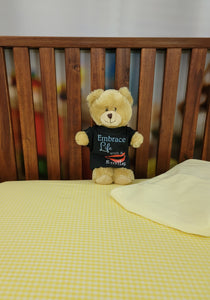 10-Inch Embroidery Eye Teddy Bear with T-Shirt - Your Cuddly Companion