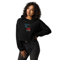 Embrace Life with a Smile Crop Hoodie